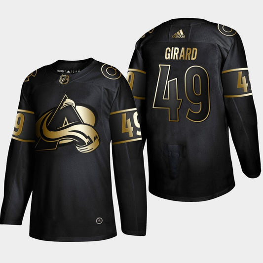 Colorado Avalanche #49 Samuel Girard Black Golden Jersey