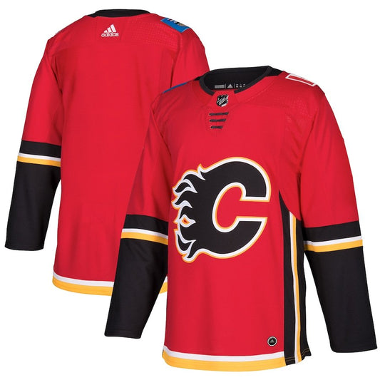 Calgary Flames Red Home Authentic Blank Jersey