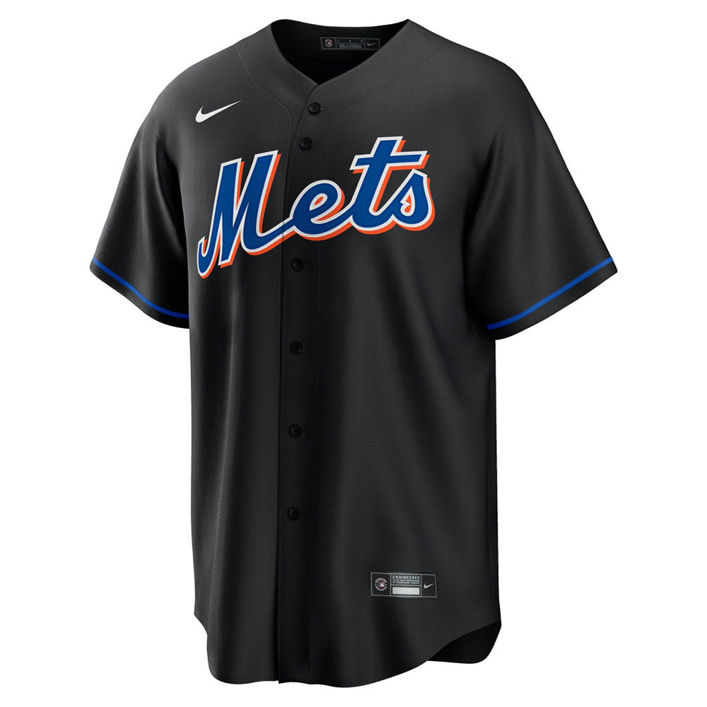 Men's New York Mets Pete Alonso Alternate Player Jersey - Black