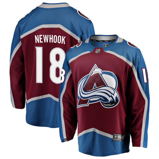 Colorado Avalanche #18 Alex Newhook Red Home Authentic Pro Jersey