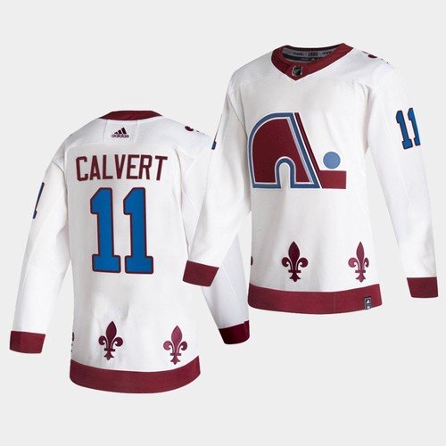 Colorado Avalanche #11 Matt Calvert White Retro Jersey