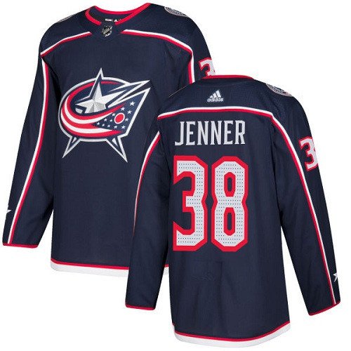Columbus Blue Jackets #38 Boone Jenner Authentic Navy Home Jersey