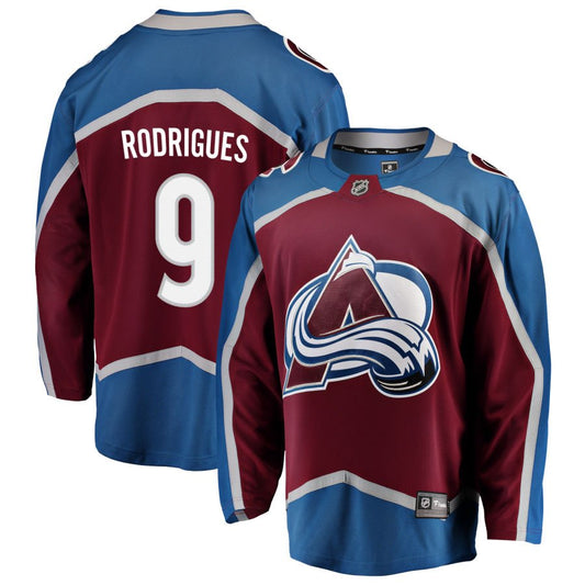 Colorado Avalanche #9 Evan Rodrigues Red Home Authentic Pro Jersey